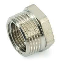 Футорка 3/4" x 1/2", никелированная Италия