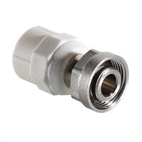 Муфта полипропиленовая Valtec с накидной гайкой 20 мм х 3/4 ЕК под евроконус, VTp.708.E.02005