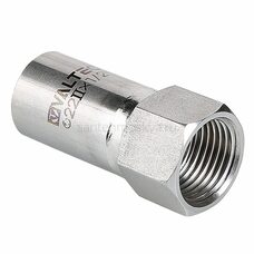 Пресс-вставка с внутренней резьбой 22 мм х 1/2"  из нержавеющей стали VTi.907.I.002204 VALTEC (ВАЛТЕК)