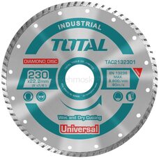 Диск алмазный турбо 230х22,2мм TOTAL TAC2132301