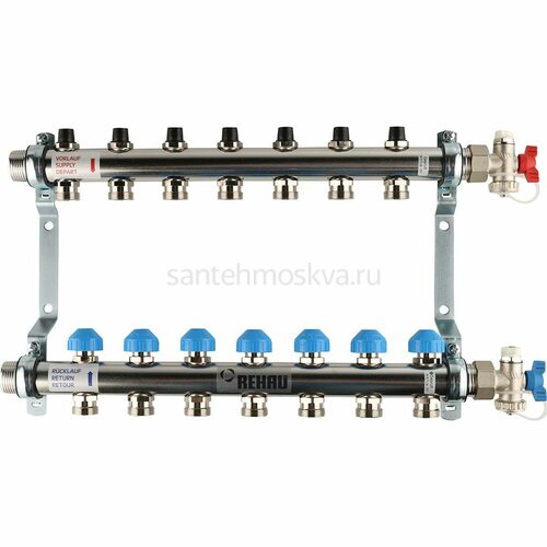 Распределительный коллектор REHAU HKV на 7 контуров нержавеющая сталь 12180711001 (РЕХАУ)
