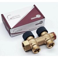 Регулирующий проходной коллектор Zeissler 3/4"х3/4" с 2 отводами ZSc.403.0502E