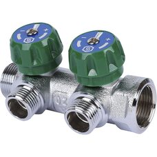 Коллектор регулирующий НР 3/4"х1/2" с 2 отводами, SMB-6850-341202 Коллектор регулирующий НР 3/4"х1/2" с 2 отводами, SMB-6850-341202