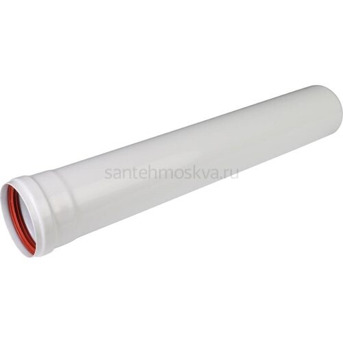 Удлинительная труба раздельного дымохода DN80 мм 1 м