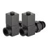 Набор дизайн-вентилей Royal Thermo CUBE 1/2" черный, RTE 56.0006, НС-1422575 Набор дизайн-вентилей Royal Thermo CUBE 1/2" черный, RTE 56.0006, НС-1422575