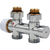 Узел нижнего подключения Primoclima Armature термостатический прямой 1/2х3/4, хром PC710SW