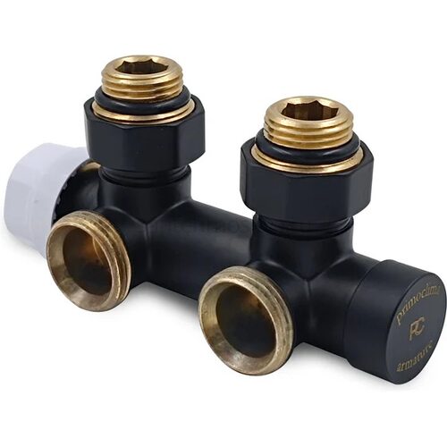 Узел нижнего подключения термостатический угловой Primoclima Armature Thermolink 1/2x3/4, PCS3412MB