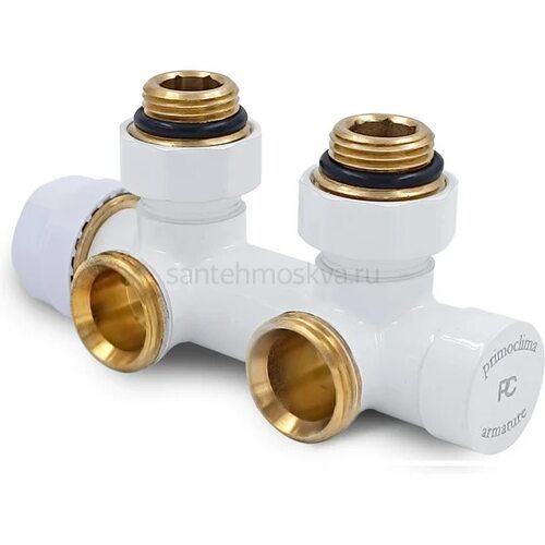 Узел нижнего подключения термостатический угловой Primoclima Armature Thermolink 1/2x3/4, PCS3412SW