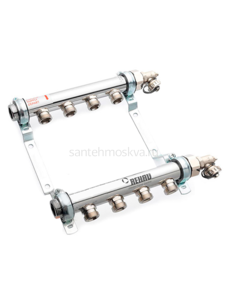 Распределительный коллектор REHAU HLV на 2 группы нержавеющая сталь 11102021001