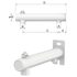 Консоль настенного монтажа Flexconsole R White SST 3/4х1/2, белая нерж, 27906