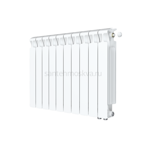 Радиатор биметаллический Mon. 500 Ventil VR - 10 секций c нижним правым подключением