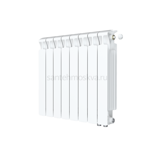 Радиатор биметаллический Mon. 500 Ventil VR - 8 секций c нижним правым подключением