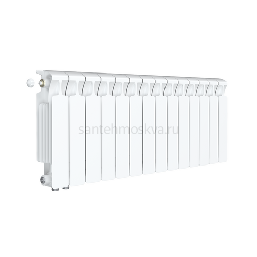 Радиатор биметаллический Mon. 350 Ventil VL - 14 секций c нижним левым подключением