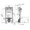 Инсталляция для унитазов Alcaplast AM101/1120-3:1 RU M71-0001 3 в 1 кнопка смыва хром