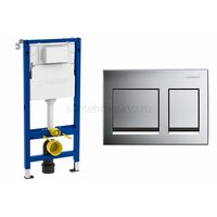 Инсталляция для унитаза Geberit Duofix Alpha 458.233.00.1 со смывным бачком и с кнопкой смыва