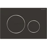 Смывная клавиша Geberit Sigma 20 115.882.14.1 черная матовая, хром глянцевый Смывная клавиша Geberit Sigma 20 115.882.14.1 черная матовая, хром глянцевый