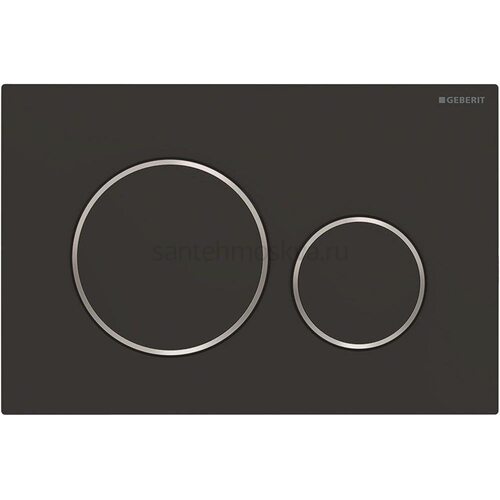 Смывная клавиша Geberit Sigma 20 115.882.14.1 черная матовая, хром глянцевый