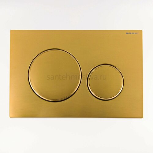 Смывная клавиша Geberit Sigma 20 золотой брашированный