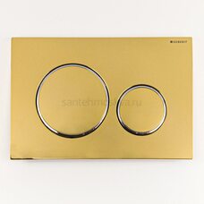 Смывная клавиша Geberit Sigma 20 115.882. GL.1 глянцевое золото с хромированными глянцевыми кольцами Смывная клавиша Geberit Sigma 20 115.882. GL.1 глянцевое золото с хромированными глянцевыми кольцами