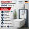 Инсталляция Grohe Rapid SL 38772001, 3 в 1 с кнопкой смыва + унитаз BelBagno Due BB5171CH-TOR/SC TORNADO
