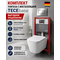Инсталляция TECEbase 2.0 9400412, 4 в 1 + унитаз унитаз BelBagno Due безободковый, BB3103CHR/SC