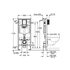 Система инсталляции для унитаза, GROHE Rapid SL (38536001)