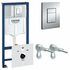 Инсталляция для унитаза GROHE Rapid SL 38775001, 4 в 1 с кнопкой смыв (Грое) Инсталляция для унитаза GROHE Rapid SL 38775001, 4 в 1 с кнопкой смыв (Грое)