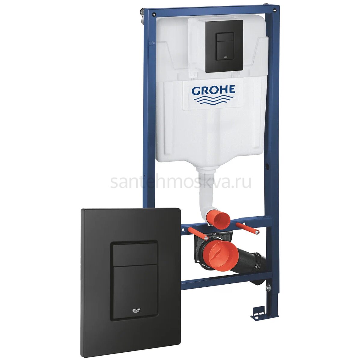 Инсталляция для унитаза GROHE Rapid SL 38811KF0 с кнопкой черная ...