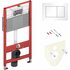 Инсталляция base 9400413 4 в 1 + унитаз BelBagno UNO BB3105CHR/SC, безободковый Инсталляция base 9400413 4 в 1 + унитаз BelBagno UNO BB3105CHR/SC, безободковый