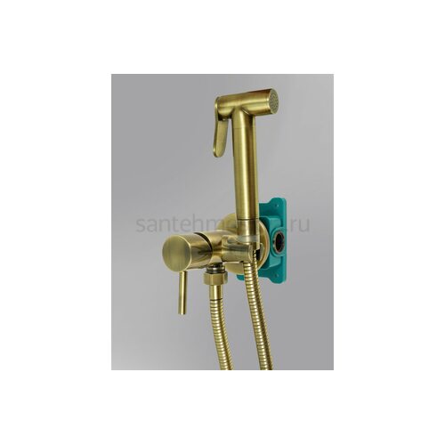 Гигиенический душ AL-859-09 в бронзовом исполнении и смесителем Гл000024977