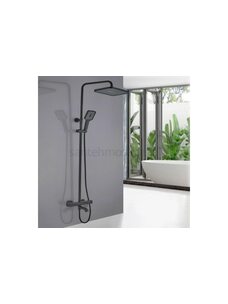 GaLaxy Чёрный матовый. Душевая система с термостатом SDI-1801