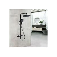 Deivon Душевая стойка с термостатическим смесителем SDI-1834 Черная