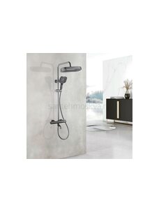 Deivon Душевая стойка с термостатическим смесителем SDI-1836 Оружейная сталь