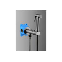 Гигиенический душ AGATA AL-877-02 оружейная сталь, с прогрессивным смесителем Гигиенический душ AGATA AL-877-02 оружейная сталь, с прогрессивным смесителем