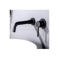 Atlas Чёрный. Встроенный смеситель для раковины скрытого монтажа TVZ-0813