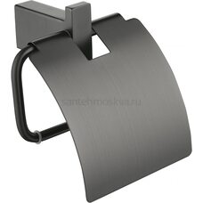 Настенный бумагодержатель с крышкой Grocenberg AC0029 (Графит)