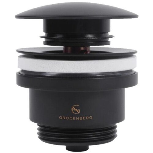 Донный клапан Grocenberg GB106 чёрный матовый