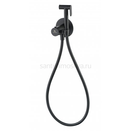 Гигиенический душ со смесителем GROCENBERG GB009BL с термостатом Черный матовый