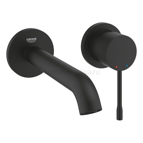 Смеситель для раковины однорычажный Grohe Essence New 29192KF1 фантомный чёрный
