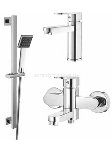 GZ06037 Душевой комплект (3 в 1) ХРОМ