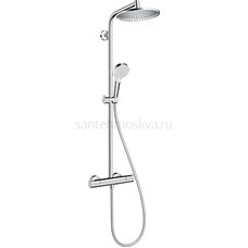 Душевая система hansgrohe Crometta S 240 1jet EcoSmart с термостатом 27268000, хром