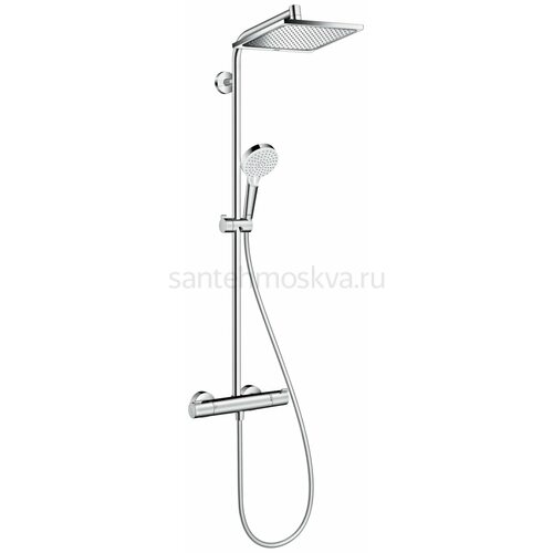 Душевая стойка Hansgrohe Crometta Е 240 1jet Showerpipe 27271000 с термостатом