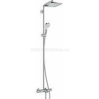 Душевая стойка Hansgrohe Crometta E 240 1jet Showerpipe 27298000 с термостатом