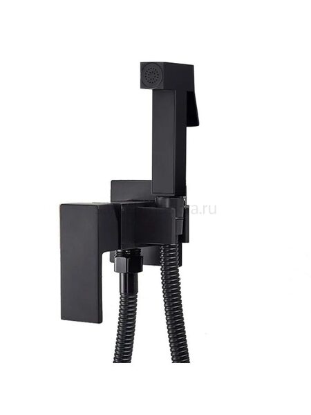 Смеситель встраиваемый с гигиеническим душем Hansen HL62206-C черный