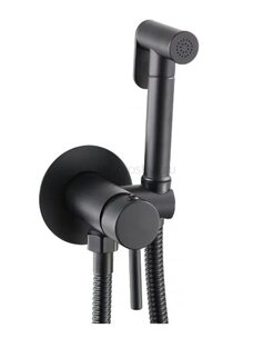 Смеситель встраиваемый с гигиеническим душем Hansen HL62205-C черный