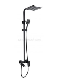 Душевая система HANSEN HN33244-C черный матовый