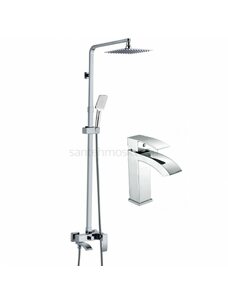 Набор для ванны 2 в 1 HANSEN HL37044 хром