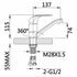 Смеситель для раковины VIEIR V033512 Смеситель для раковины VIEIR V033512