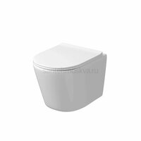 Унитаз подвесной Grossman Tornado GR-4477SQ безободковый, с крышкой микролифт, слив-торнадо, белый Унитаз подвесной Grossman Tornado GR-4477SQ безободковый, с крышкой микролифт, слив-торнадо, белый