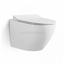 Унитаз подвесной Grossman GR-4455 безободковый, с крышкой микролифт, белый